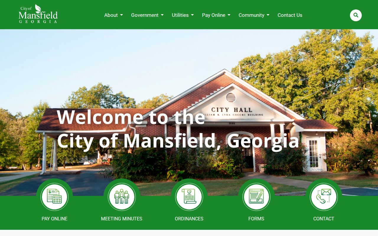 Mansfield City Hall official contact block for court routing